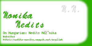 monika nedits business card